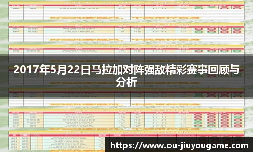 2017年5月22日马拉加对阵强敌精彩赛事回顾与分析